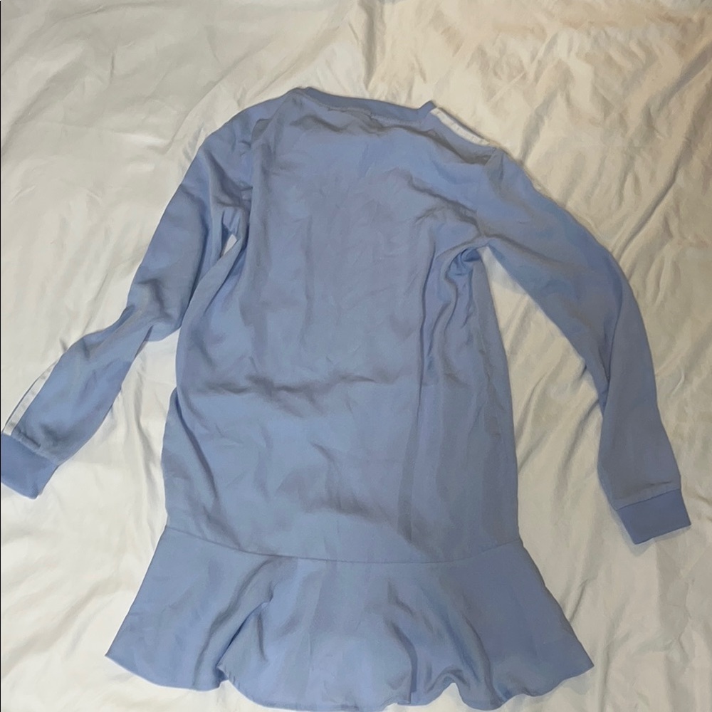 Adidas Light Blue Ruffle Hem Dress XS LNC! - Picture 5 of 5